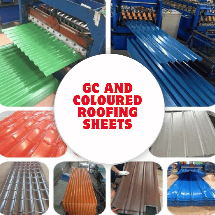 GC AND COLOURED ROOFING SHEETS